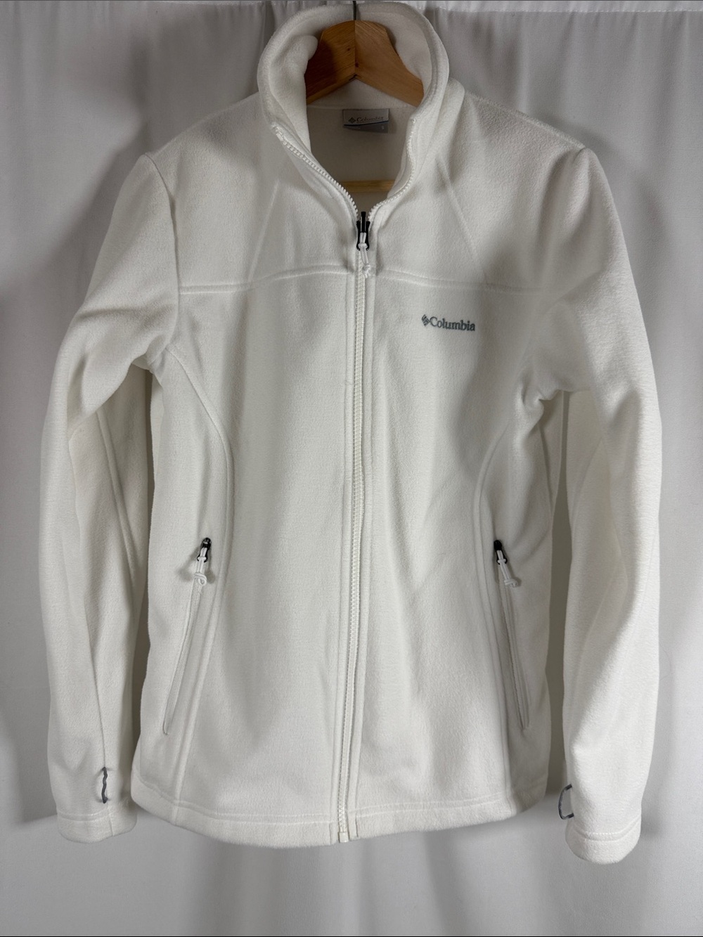 Columbia Women's White Full-Zip Fleece Jacket